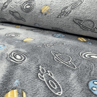 Tecido Microsoft Fleece 3D - 1,0 x 1,60 Largura - 100% Poliéster - Estampado - Manta - Pelúcia - Liso