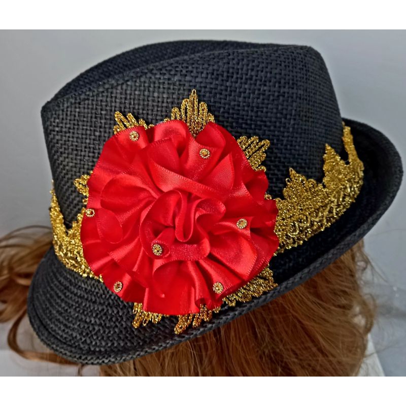 Chapéu Preto Dourado Pombagira Dama da Noite Encruzilhada Calunga Padilha Umbanda Candomblé