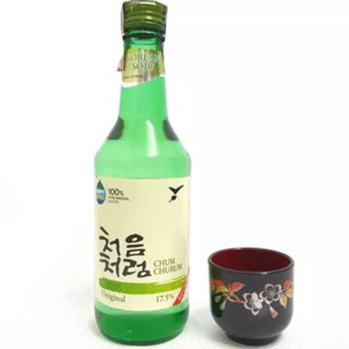01 Bebida Soju Coreano Original/Sabor + 01 Copo Guinomi