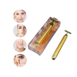 Dispositivo de Massagem Elétrica Massageador Facial Vibração Afina Rosto Bastão Mágico Anti-olheira