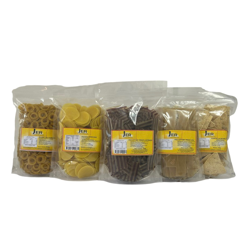 Snacks Salgadinho Batata mexicana/ Anéis de Cebola / Pellet de Trigo Listrada e Lisa / Tortilla em Oferta na Shopee