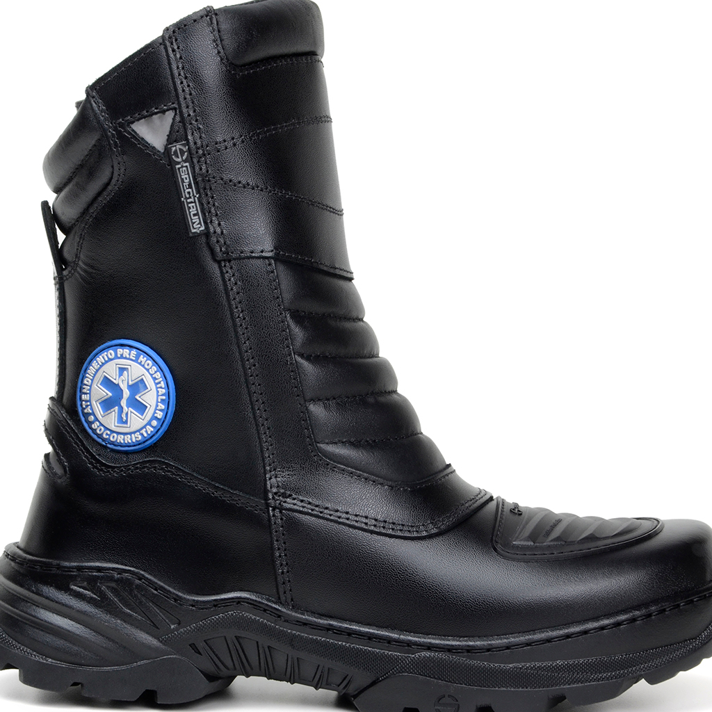 Bota Coturno Aph Hummer Socorrista Unissex Couro Cano Medio