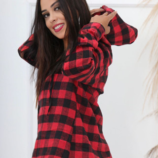 Camisa Feminina Flanelada Xadrez Blusa Flanelado Feminina Camisa Flanelada Xadrez Feminina...