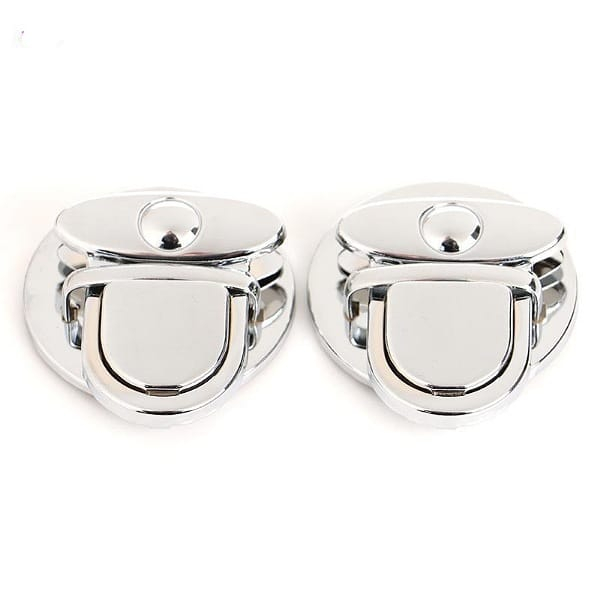 FECHO PARA BOLSA TIC TAC  COM 3 UNIDADE ZAMAC COR PRATA. em Oferta na Shopee