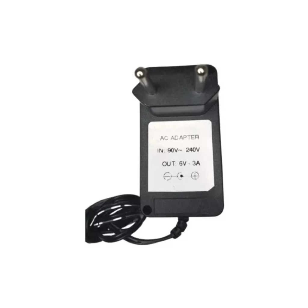 Fonte Estabilizada Chaveada Bivolt 6V 3A Plug P4 2,1mm