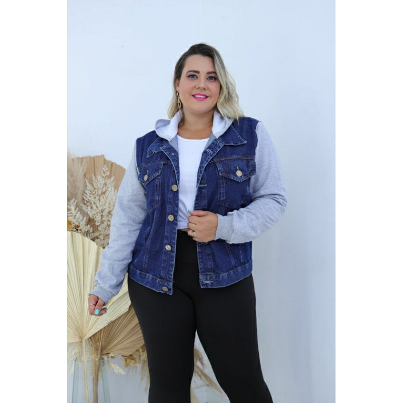 Jaqueta jeans plus size tamanho G1,G2,G3