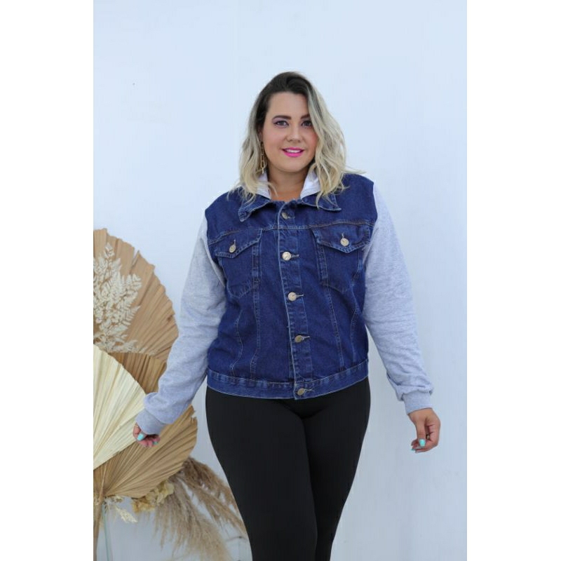 Jaqueta jeans plus size tamanho G1,G2,G3