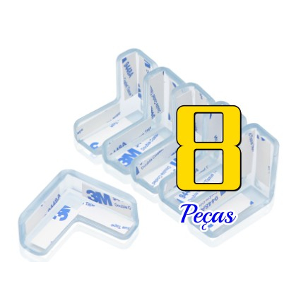 8 Peças Protetor De Quina Silicone Mesa Segurança Para Crianças E Bebes Proteção Promoção