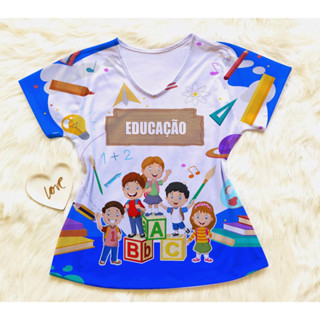 Camisa Educação profissão feminina