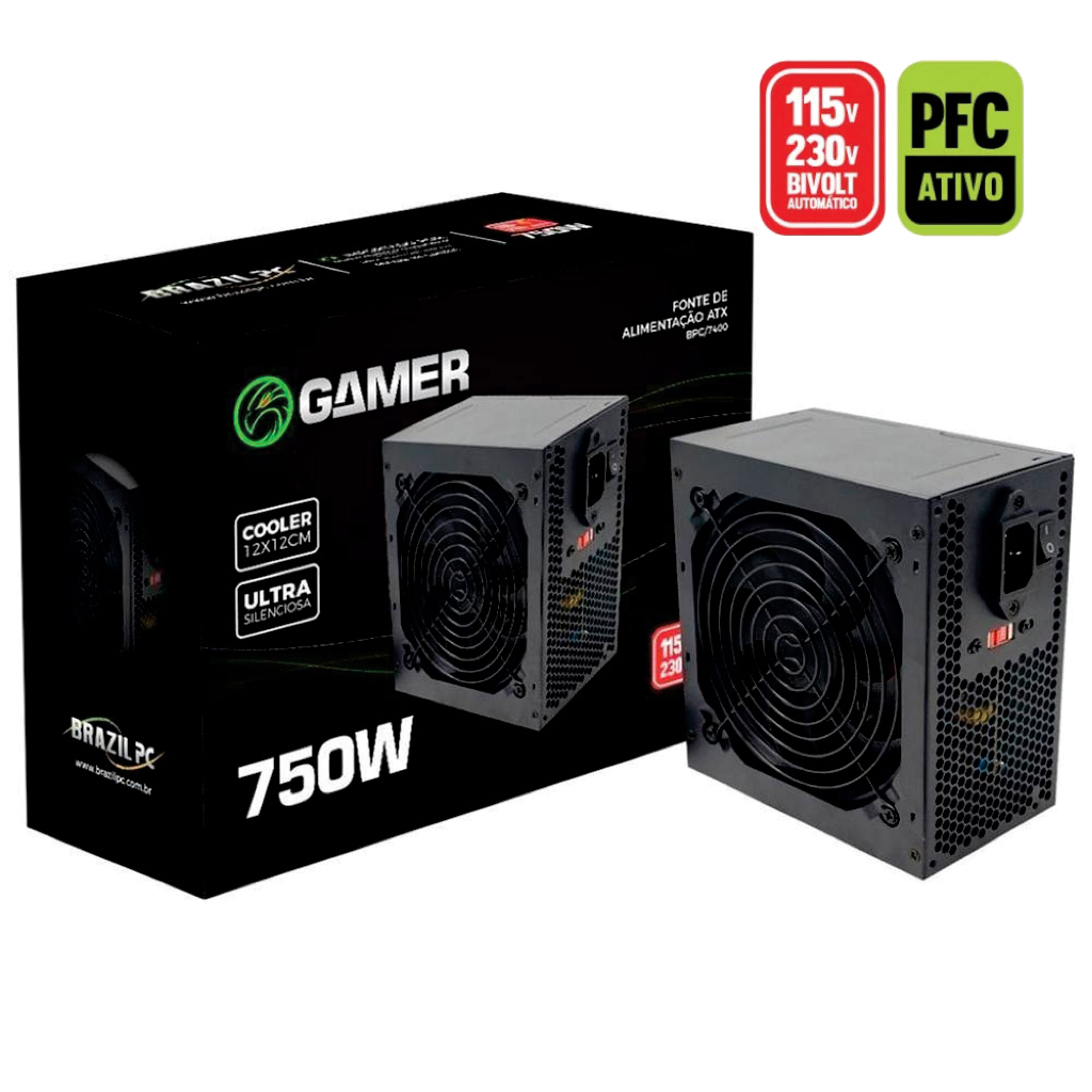 FONTE ALIMENTAÇÃO 750W APFC BPC/750APFC