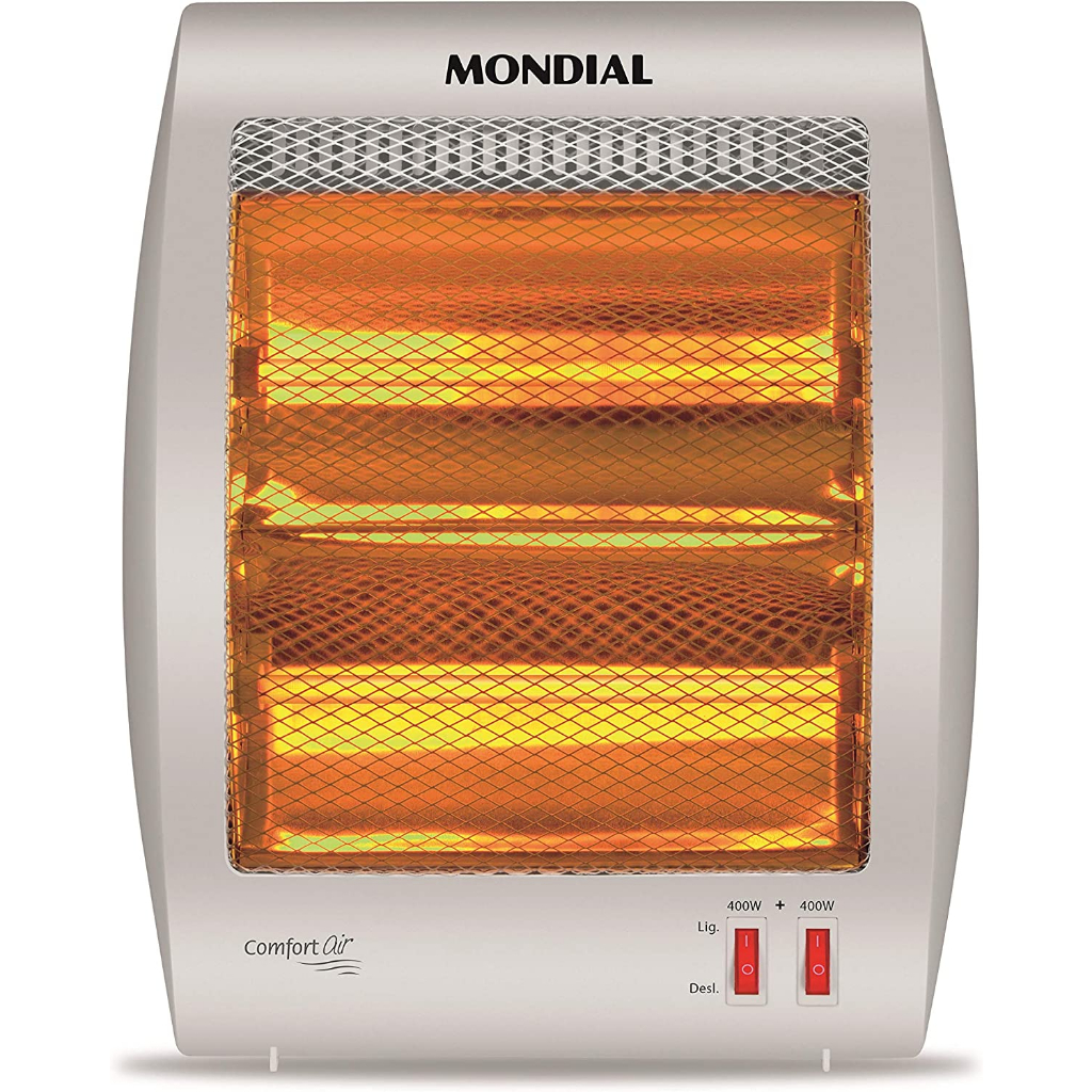 Aquecedor de Ambiente Portátil Mondial Halógeno A-09 Air 800w 127v