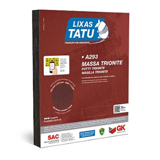 Lixa para Massa Parede 60 a 220 Tatu UNIDADE em Oferta na Shopee
