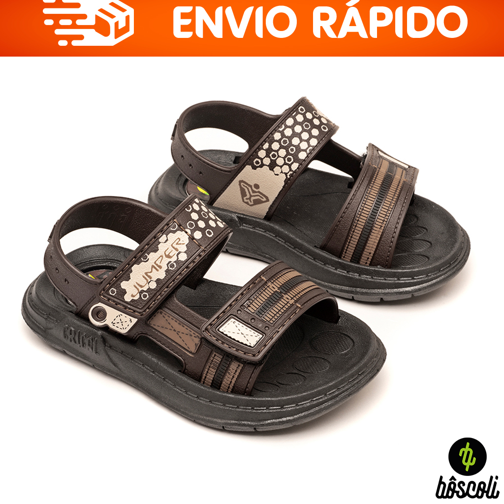 Sandália Chinelo Infantil Baby Kids Ortopédico com Velcro Original Crical usar com Meia  Nota Fiscal