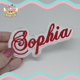 NAMETAG 10x4 Contornada ou retangular PERSONALIZADA com termocolante
