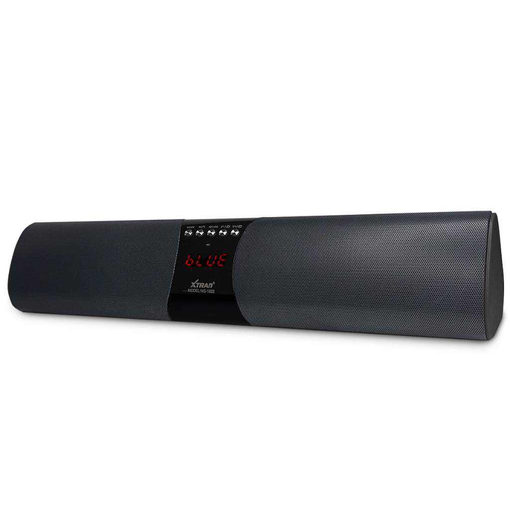 Caixa de som Soundbar Bluetooth Multimídia Radio AUX USB TF WS-1822 Marca XTRAD