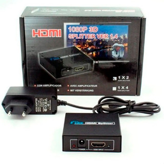 Hdmi Splitter 1x2 Divisor De Sinal 3d 1080p Duplicador TV Jorge