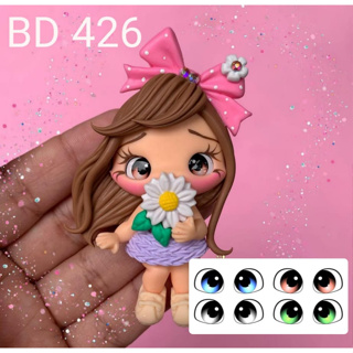 BD 426 - ADESIVOS DE OLHOS RESINADOS - OLHO BISCUIT em Oferta na Shopee