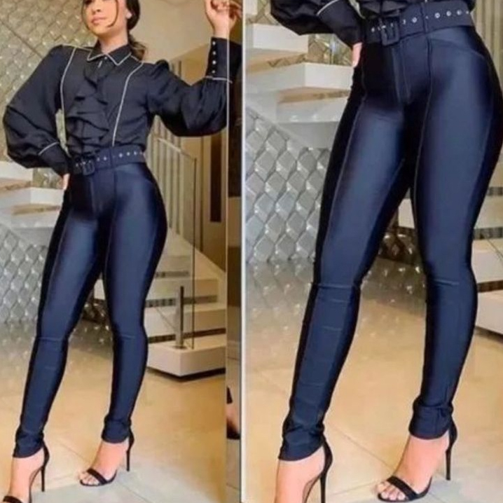 Calça Cirre Feminina Skinny Cintura Alta 94 em Oferta na Shopee