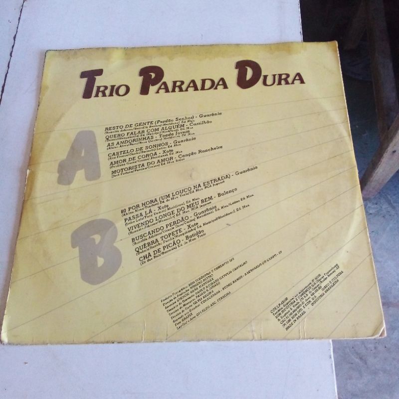 Disco vinil Trio Parada Dura perdão senhor