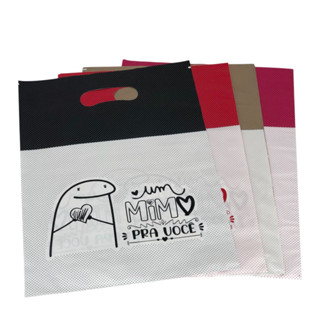 Sacola boca de palhaço Estampada Um Mimo Pra Você 30x40cm 50un em Oferta na Shopee