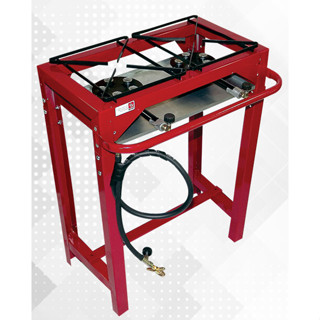 Fogão Industrial 2 duas Bocas JR C/ Pé Super Resistente + Mangueira e Registro