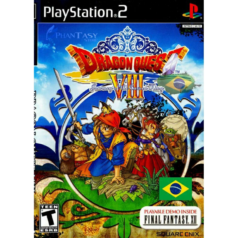 Dragon Quest VIII legendado em português para PlayStation 2 PS2 desbloqueado