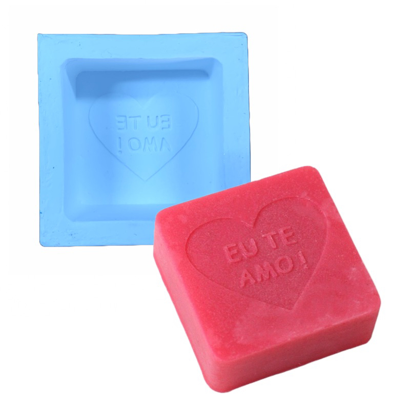 Molde de Silicone - Eu Te Amo Quadrado