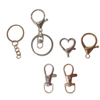 Mosquetão Fecho Lagosta 2und Metal para Bolsa Chaveiro Bijuteria