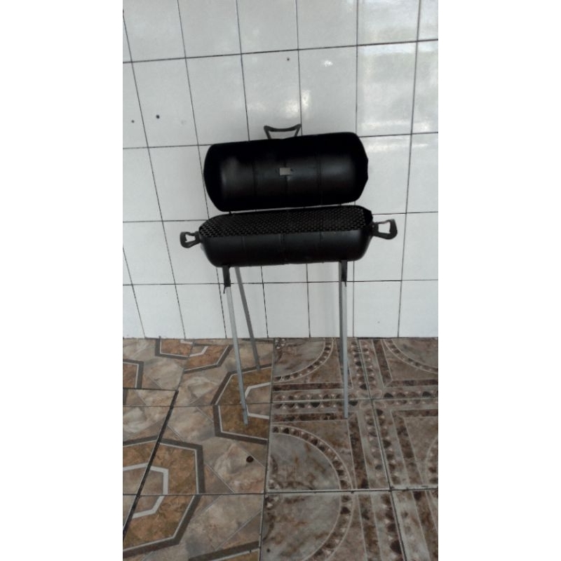 Churrasqueira a Bafo Portátil a carvão ,pés removíveis M57 produto exclusivo da mondial grill churrasqueira higiene 100% reciclável feita com laço cilindro de ar faça um gesto positivo para o meio ambiente comprando uma de nossa churrasqueiras