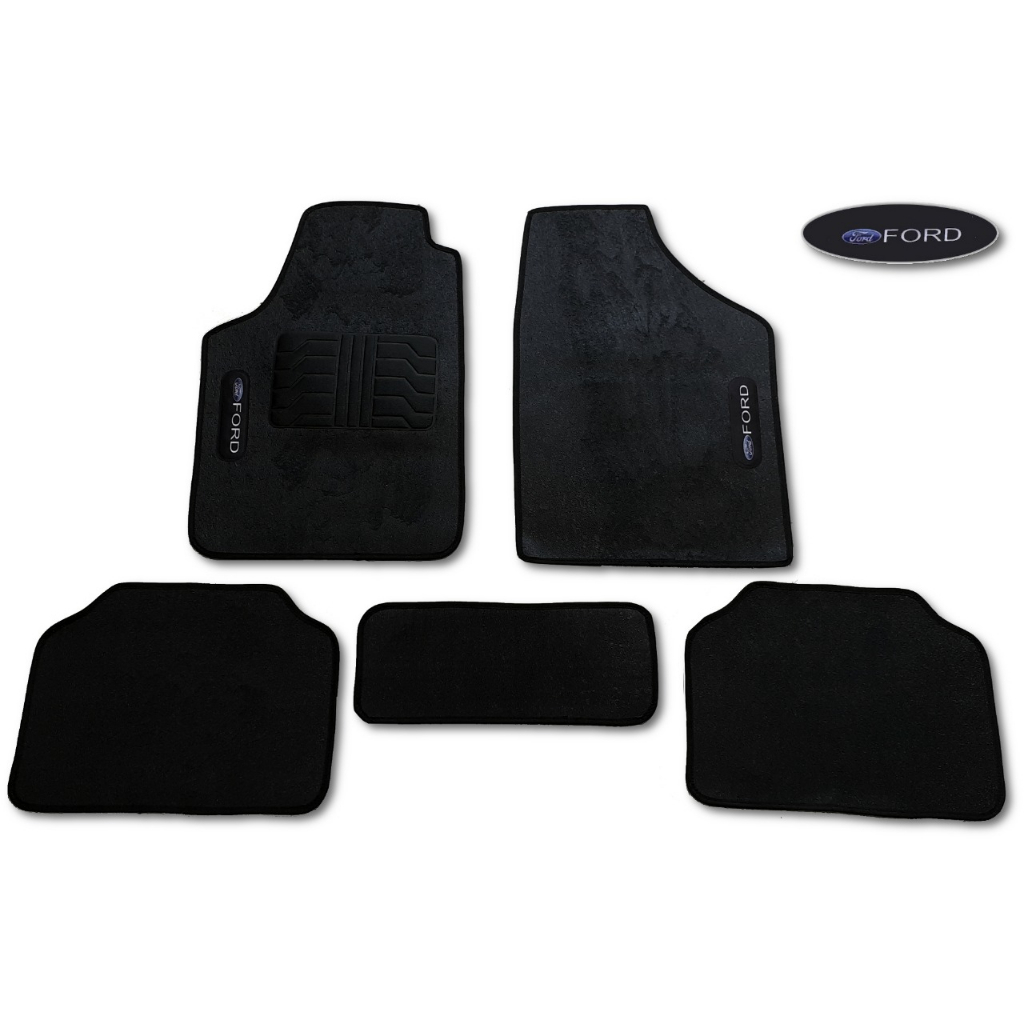 Jogo De Tapete Automotivo 5 Peças Interior Carro Universal Ford Fiesta Hatch 2011 2012 2013  2014