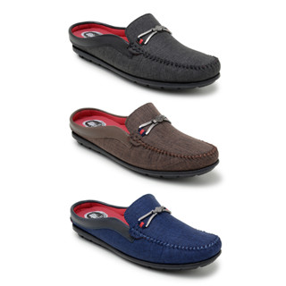 Kit Mocassim Mule Dia dos Pais Slip On Confortavel Verao Estiloso Solado Reforcado Colado e Costurado