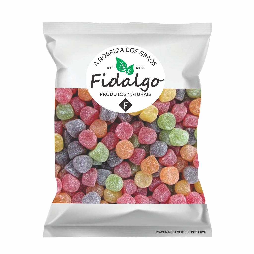 Bala de Goma Qualidade Premium 500g - 1kg em Oferta na Shopee