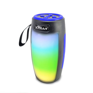 Caixa de som Bluetooth Com Luz RGB Portátil TWS FM