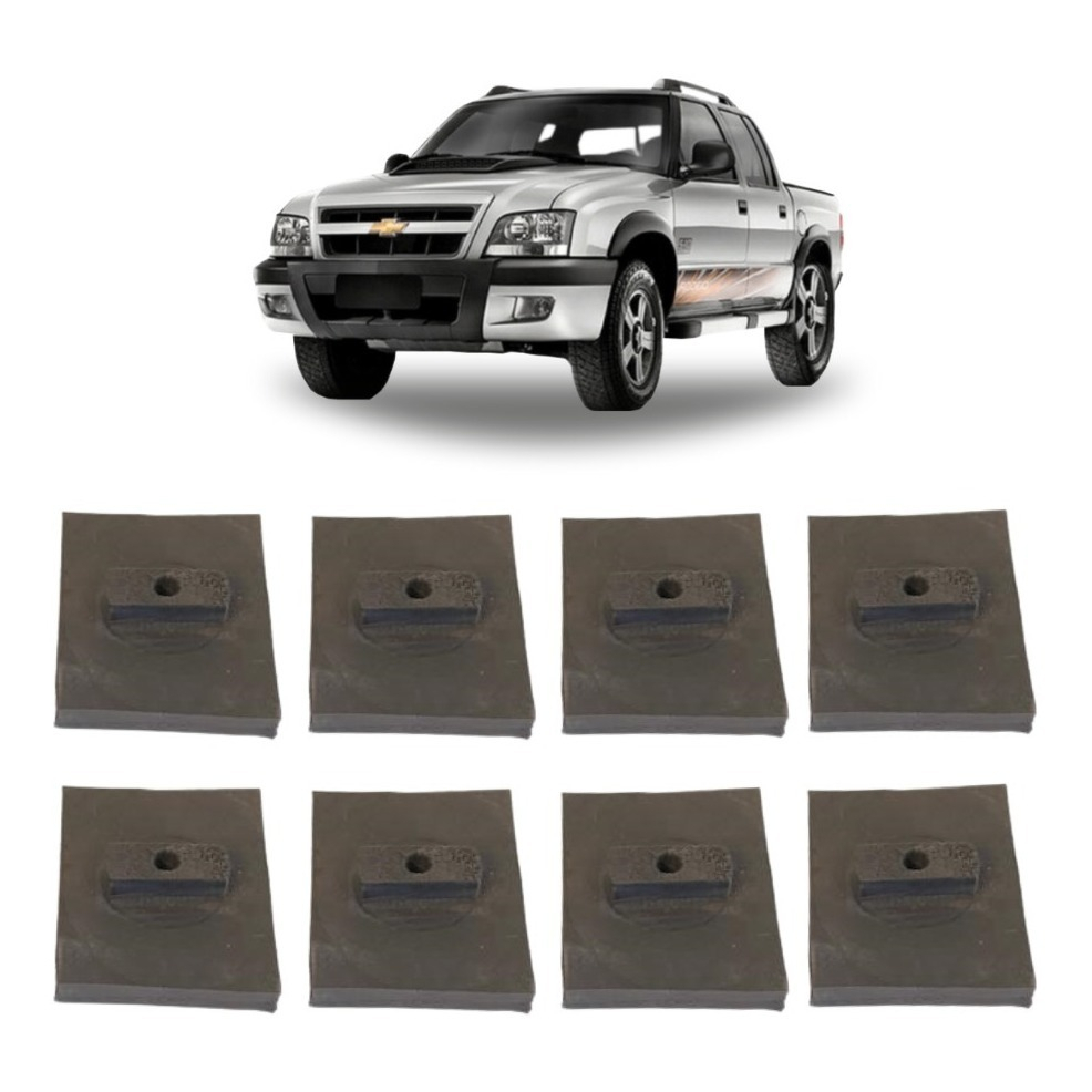 Kit Calço Anti Ruido Mola Traseira S10 2001 A 2011