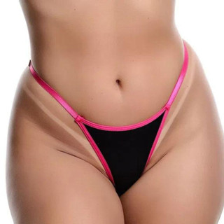 CALINHA FIO HOT LOVE TAMANHO ÚNICO PRETO COM PINK HL074