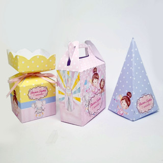 Caixinhas tema Circo Rosa - Kit com 45 Caixinhas