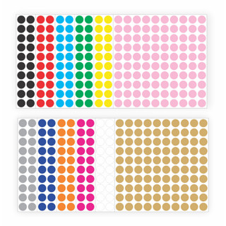 Etiquetas de Bolinha Adesiva 1,2cm - 100 unidades