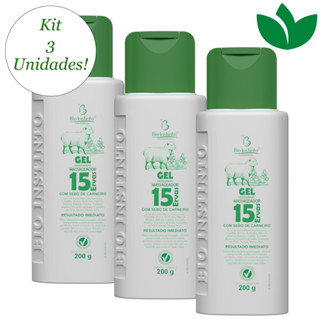 Kit 3 Unidades Gel para Massagens 15 Ervas 200g Bio Instinto