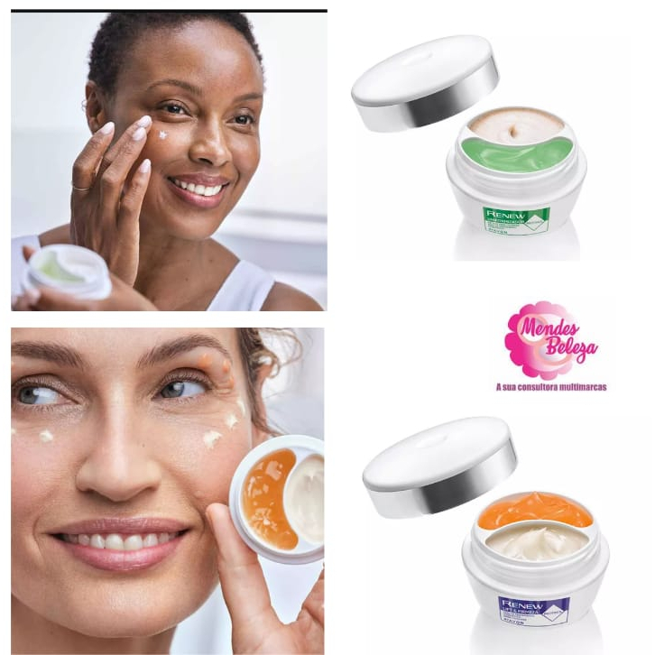 Avon Renew Uniformizador para Olheiras ou Lift & Firmeza Duo De Tratamento Cosmético Para Os Olhos - Creme 10g / Gel 10g