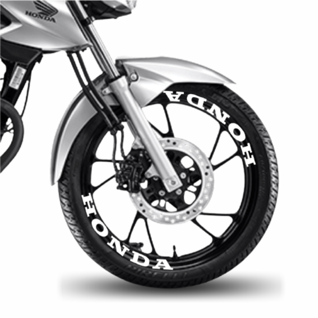 8 Adesivos Escrita Honda para Aro Moto Grau