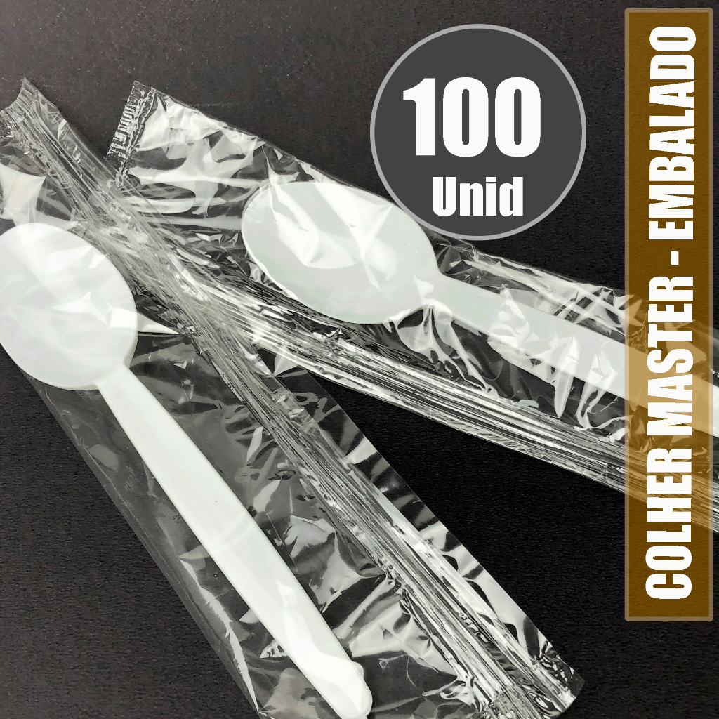 COLHER SUPER REFORÇADO EMBALADO PARA DELIVERY PCT COM 100 UNID