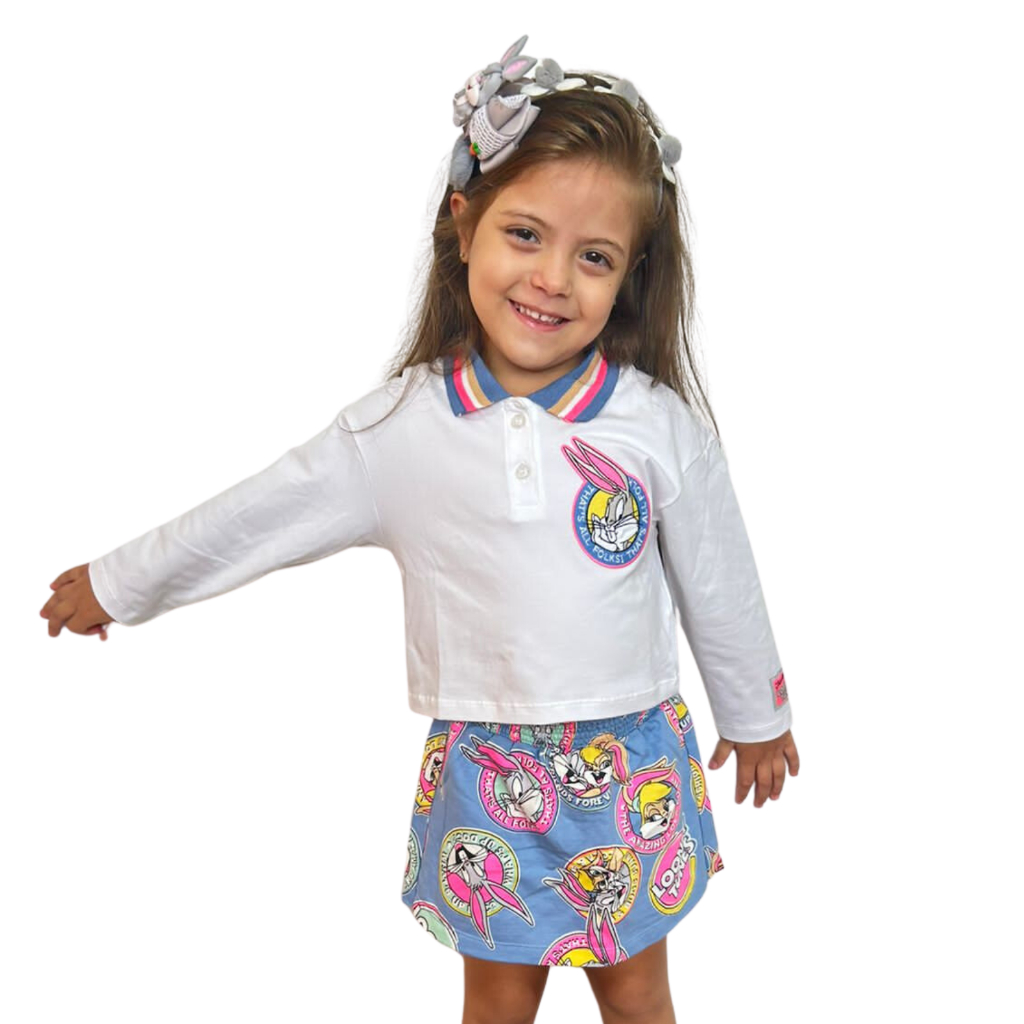 Conjunto Infantil Feminino Pernalonga, Momi