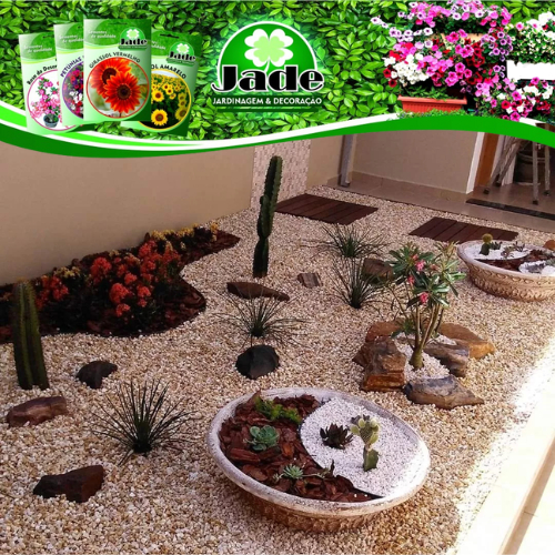 PEDRISCO / Pedra para decoração de vasos cactos, suculentas e jardim. Embalagens  OURO