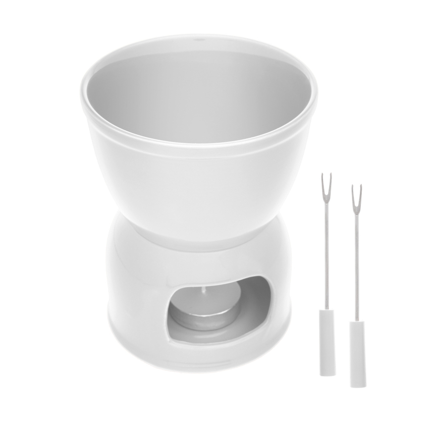 Aparelho De Fondue 4 Peças Porcelana 400ml Wolff