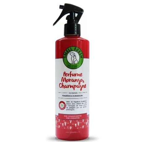 Colônia Pet Smell Fresh Morango & Champanhe - 500ml Para Cães e Gatos em Oferta na Shopee