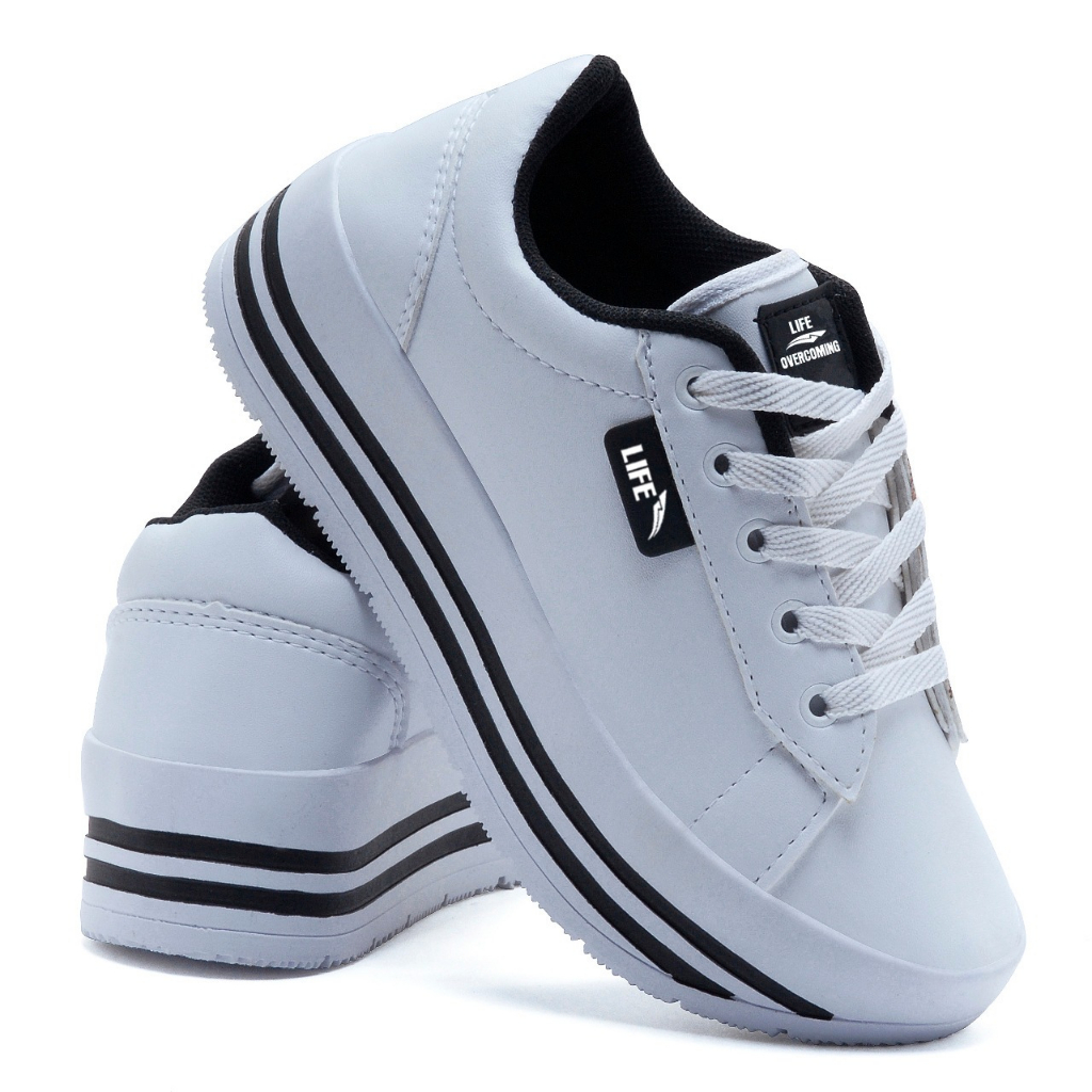 Tênis feminino lançamento novidade leve confortável casual plataforma