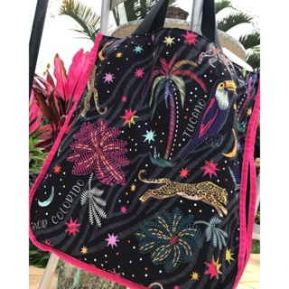 Maxi bolsa estilo Farm amor colorido/lírio amazônia