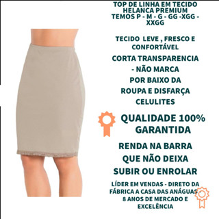 Anágua Segunda Pele Para Roupas Transparentes
