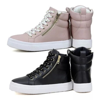 Kit 2 Tenis Feminino Cano Alto Tay Day Modinha Botinha Fitness