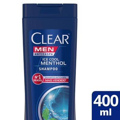 Clear Shampoo Anticaspa Ice Menthol 400ml Original